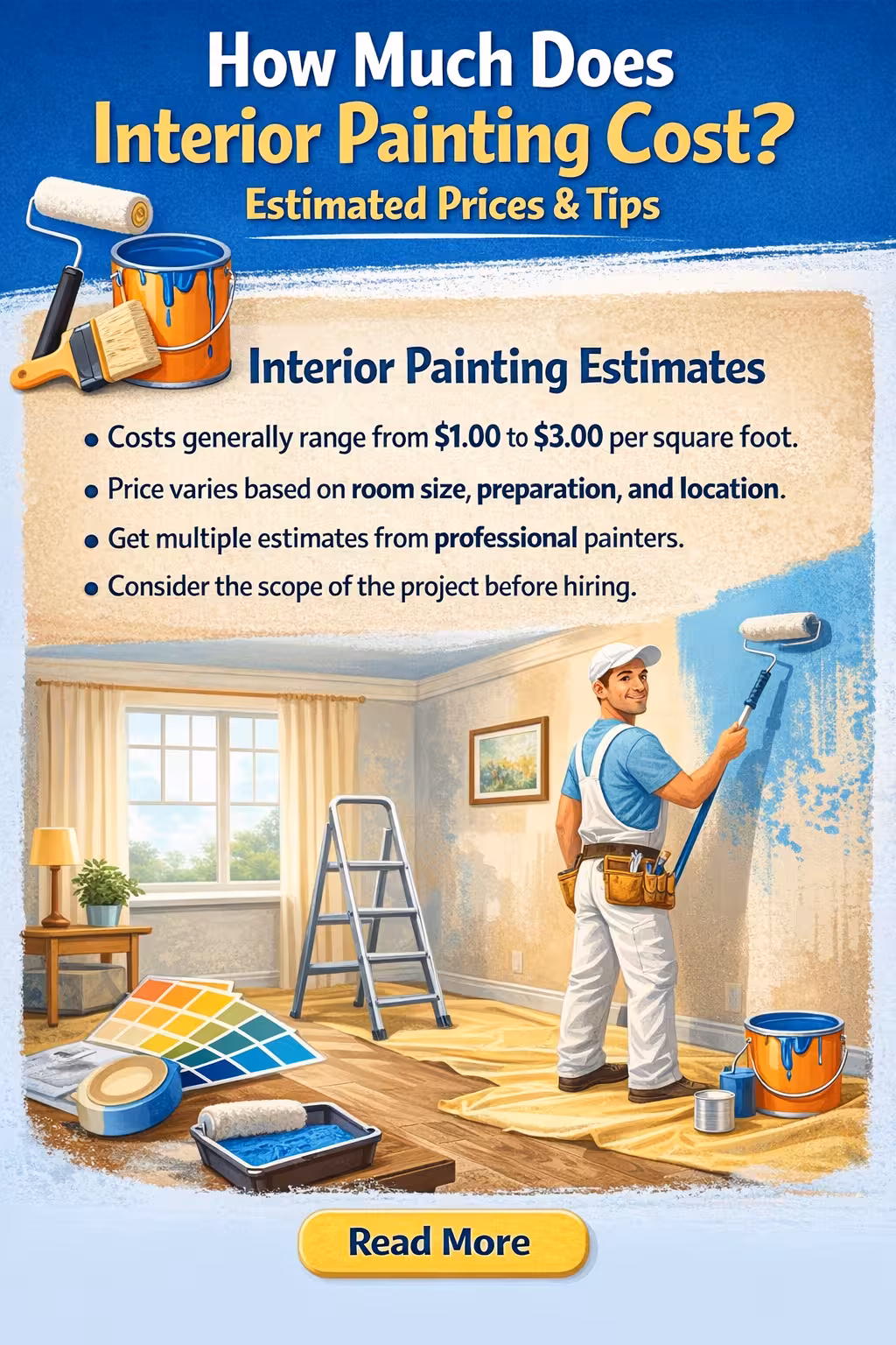 Interior Painting Cost Per Square Foot