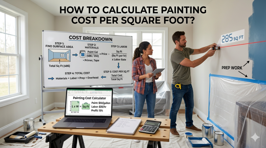 painting cost per square foot
